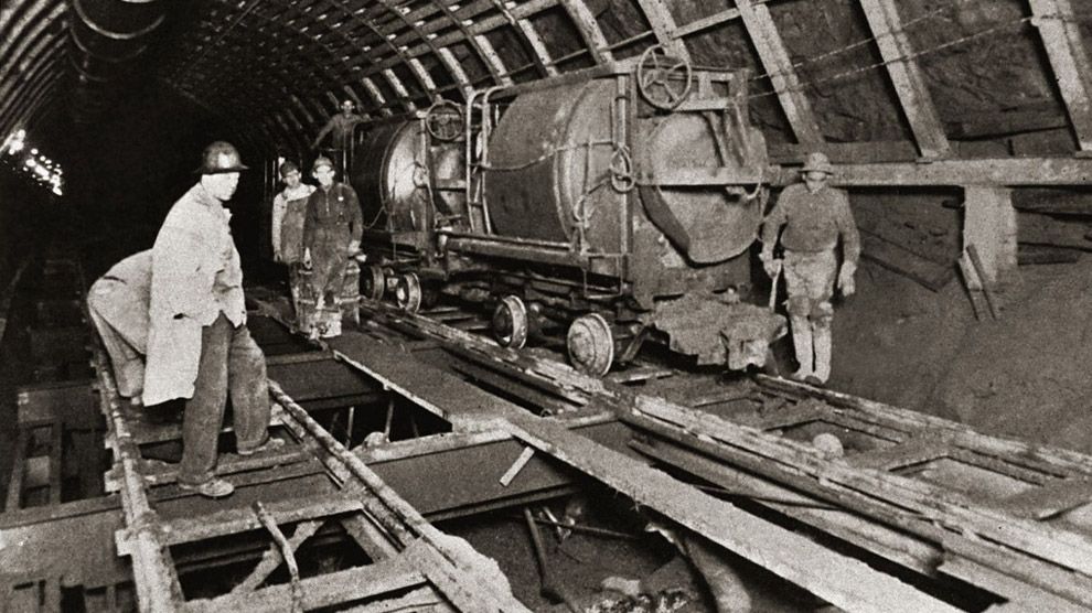 Interior view of construction work in progress for the Tennessee Valley Authority (TVA)
